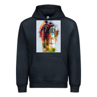 Navy messi and ronaldo Urban Hoodie - linhVisuals