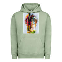 Pigment Oil Green messi and ronaldo Urban Hoodie - linhVisuals