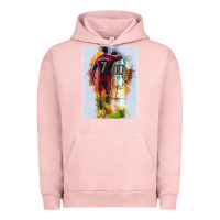 Pigment Salmon messi and ronaldo Urban Hoodie - linhVisuals