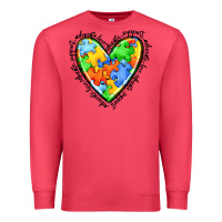 Cardinal autism heart Premium Sweatshirt - JahusDesignShop