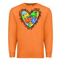 Carrot autism heart Premium Sweatshirt - JahusDesignShop