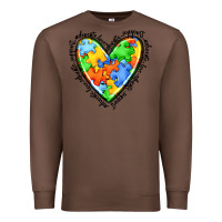 Chestnut autism heart Premium Sweatshirt - JahusDesignShop