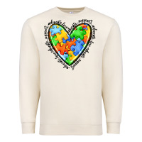 Sandshell autism heart Premium Sweatshirt - JahusDesignShop