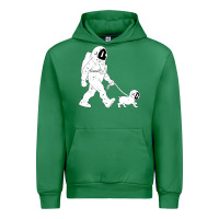 Emerald walking the dog astronaut Urban Hoodie - linhVisuals