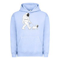 Pigment Grape Ice walking the dog astronaut Urban Hoodie - linhVisuals
