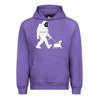 Tulip walking the dog astronaut Urban Hoodie - linhVisuals