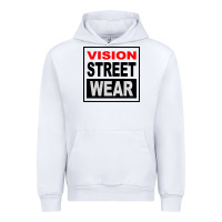 White vision street wear tshirt Urban Hoodie - linhVisuals