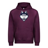 Mauve Wine wolf head tshirt Urban Hoodie - linhVisuals