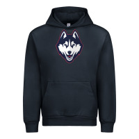 Navy wolf head tshirt Urban Hoodie - linhVisuals