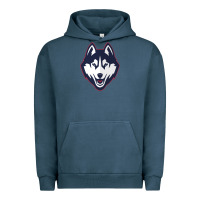 Pigment Midnight Navy wolf head tshirt Urban Hoodie - linhVisuals