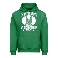 Emerald boston terrier t  shirtfunny boston terrier dog gift i m only talking Urban Hoodie - linhVisuals