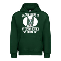 Forest Green boston terrier t  shirtfunny boston terrier dog gift i m only talking Urban Hoodie - linhVisuals