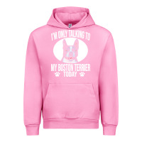 Fuchsia Pink boston terrier t  shirtfunny boston terrier dog gift i m only talking Urban Hoodie - linhVisuals