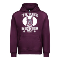 Mauve Wine boston terrier t  shirtfunny boston terrier dog gift i m only talking Urban Hoodie - linhVisuals