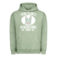 Pigment Oil Green boston terrier t  shirtfunny boston terrier dog gift i m only talking Urban Hoodie - linhVisuals