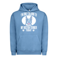 Pigment Pebble Blue boston terrier t  shirtfunny boston terrier dog gift i m only talking Urban Hoodie - linhVisuals