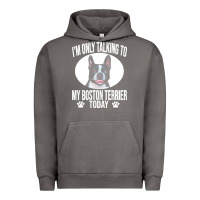Pigment Tornado boston terrier t  shirtfunny boston terrier dog gift i m only talking Urban Hoodie - linhVisuals