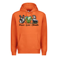 Carrot Peace Love Skunks Premium Hoodie - LillyAllenDesigns
