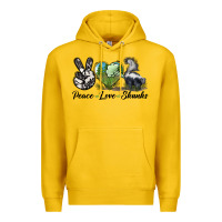 Lemon Peace Love Skunks Premium Hoodie - LillyAllenDesigns