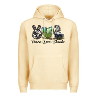 Pina Colada Peace Love Skunks Premium Hoodie - LillyAllenDesigns