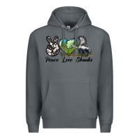 Rock Peace Love Skunks Premium Hoodie - LillyAllenDesigns