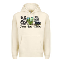 Tofu Peace Love Skunks Premium Hoodie - LillyAllenDesigns