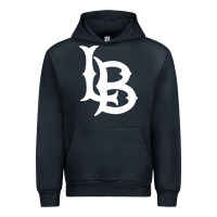 Navy long beach  the beach Urban Hoodie - linhVisuals