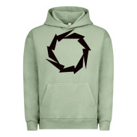 Pigment Oil Green Fountain Boats Urban Hoodie - linhVisuals