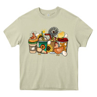 Mossy Chicken coffee cups Heavy Core Tee - HowdyJamesFarm