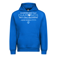 Cobalt whoever said that diamonds are a girls best friend never owned a dog Urban Hoodie - linhVisuals