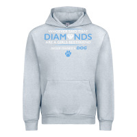Heather Grey whoever said that diamonds are a girls best friend never owned a dog Urban Hoodie - linhVisuals