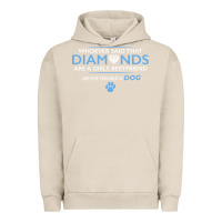 Pigment French Oak whoever said that diamonds are a girls best friend never owned a dog Urban Hoodie - linhVisuals