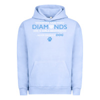 Pigment Grape Ice whoever said that diamonds are a girls best friend never owned a dog Urban Hoodie - linhVisuals