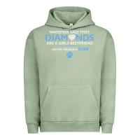 Pigment Oil Green whoever said that diamonds are a girls best friend never owned a dog Urban Hoodie - linhVisuals