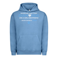 Pigment Pebble Blue whoever said that diamonds are a girls best friend never owned a dog Urban Hoodie - linhVisuals