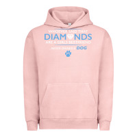 Pigment Salmon whoever said that diamonds are a girls best friend never owned a dog Urban Hoodie - linhVisuals