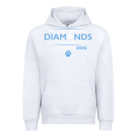 White whoever said that diamonds are a girls best friend never owned a dog Urban Hoodie - linhVisuals