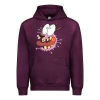 Mauve Wine courage the cowardly dog Urban Hoodie - linhVisuals
