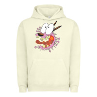 Pigment Pistachio courage the cowardly dog Urban Hoodie - linhVisuals