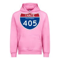 Fuchsia Pink los angeles california interstate 405 (i 405) sweatshirt Urban Hoodie - linhVisuals
