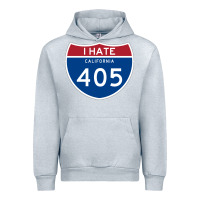 Heather Grey los angeles california interstate 405 (i 405) sweatshirt Urban Hoodie - linhVisuals