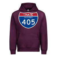 Mauve Wine los angeles california interstate 405 (i 405) sweatshirt Urban Hoodie - linhVisuals