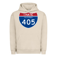 Pigment French Oak los angeles california interstate 405 (i 405) sweatshirt Urban Hoodie - linhVisuals