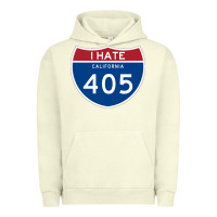 Pigment Pistachio los angeles california interstate 405 (i 405) sweatshirt Urban Hoodie - linhVisuals