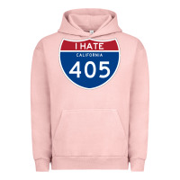 Pigment Salmon los angeles california interstate 405 (i 405) sweatshirt Urban Hoodie - linhVisuals