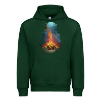 Forest Green Souls Bonfire Urban Hoodie - linhVisuals