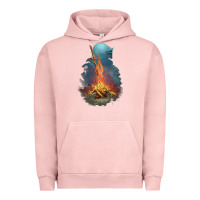 Pigment Salmon Souls Bonfire Urban Hoodie - linhVisuals