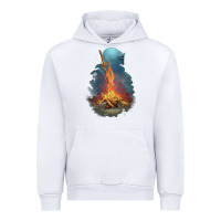 White Souls Bonfire Urban Hoodie - linhVisuals