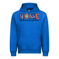 Cobalt home of the because of the brave Urban Hoodie - JahusDesignShop