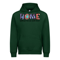 Forest Green home of the because of the brave Urban Hoodie - JahusDesignShop